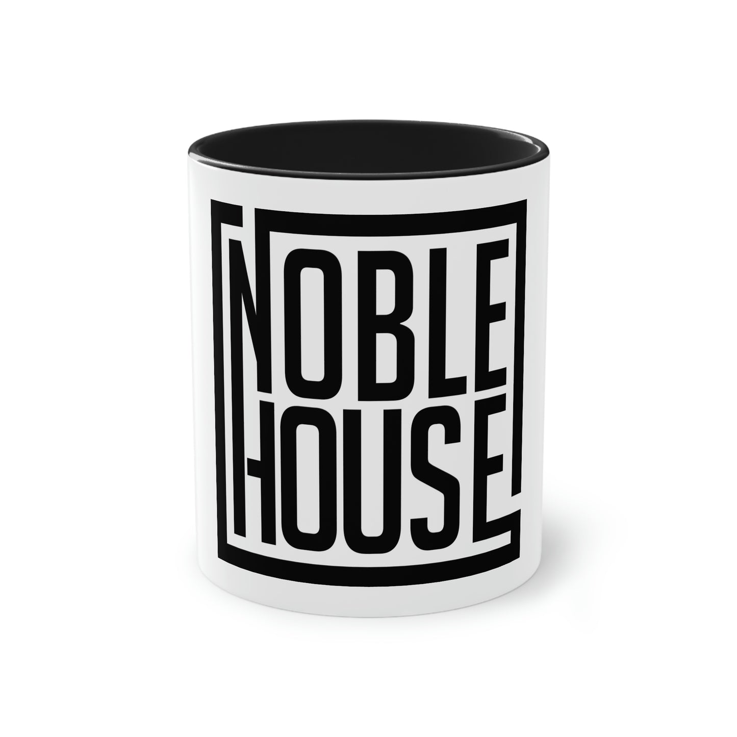 Noble House Logo Two-Tone Coffee Mug, 11oz