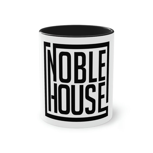 Noble House Logo Two-Tone Coffee Mug, 11oz