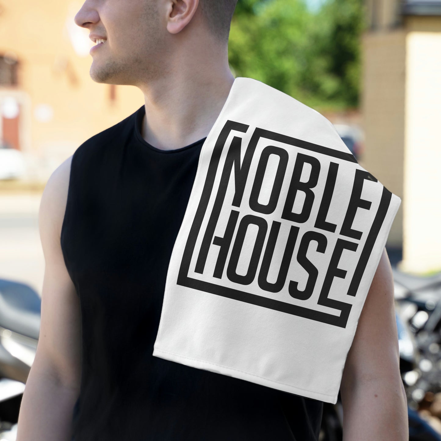 Noble House Logo Rally Towel, 11x18