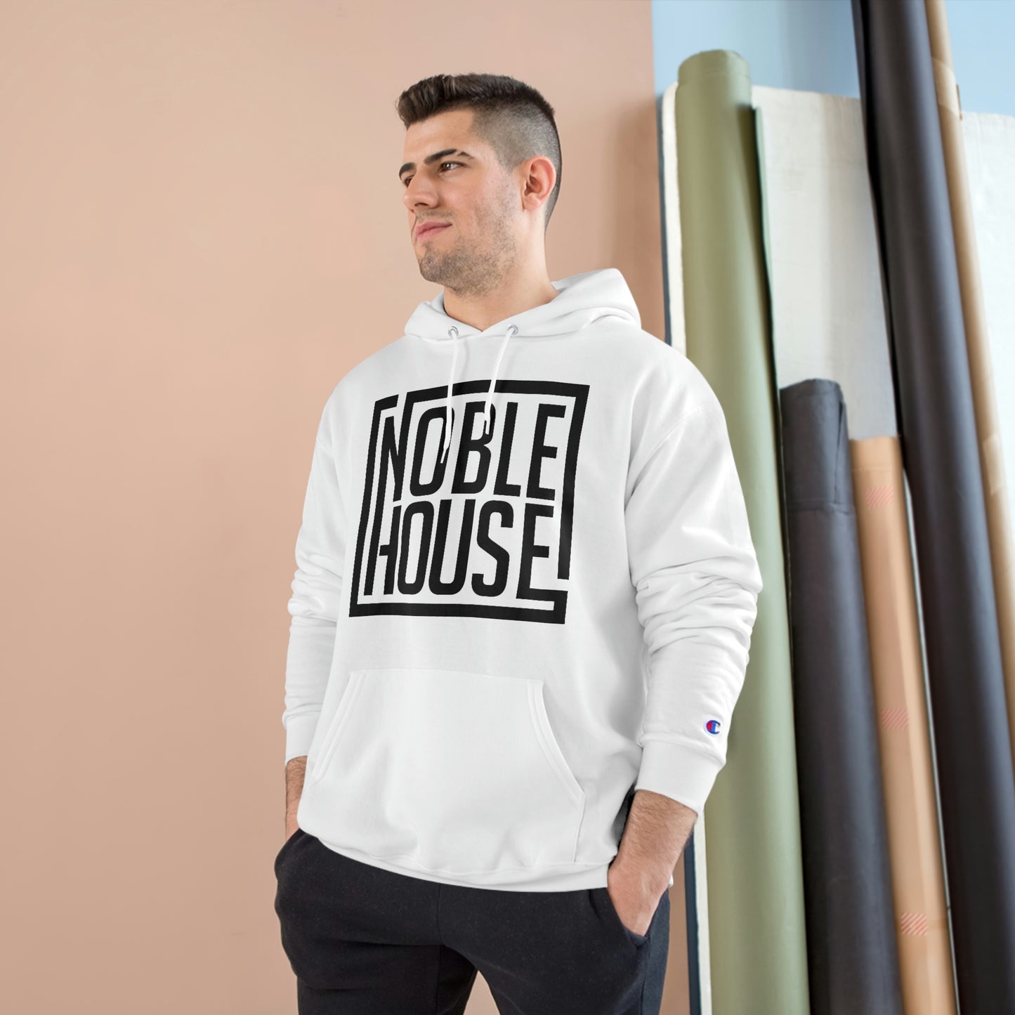 Noble House Logo Champion Hoodie