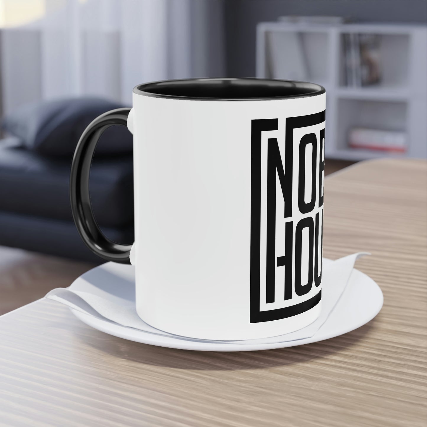 Noble House Logo Two-Tone Coffee Mug, 11oz