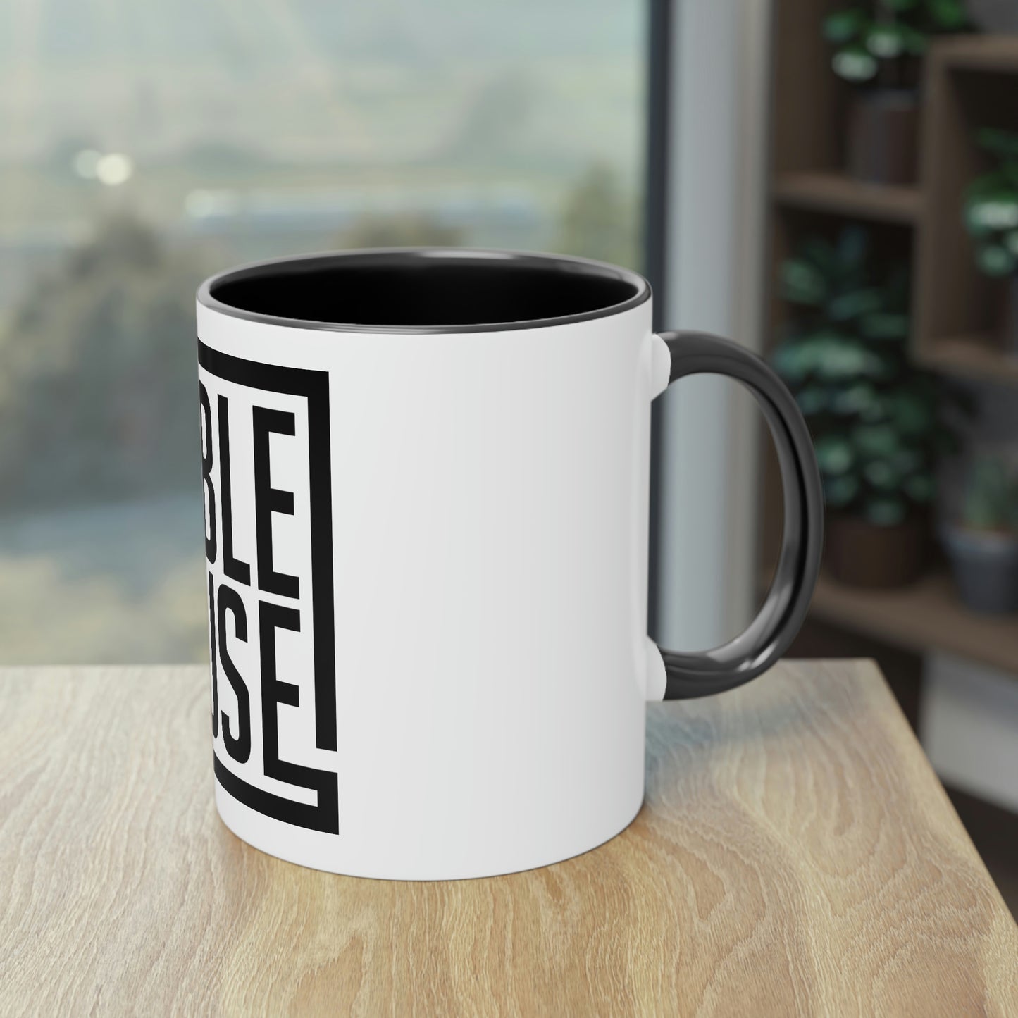 Noble House Logo Two-Tone Coffee Mug, 11oz