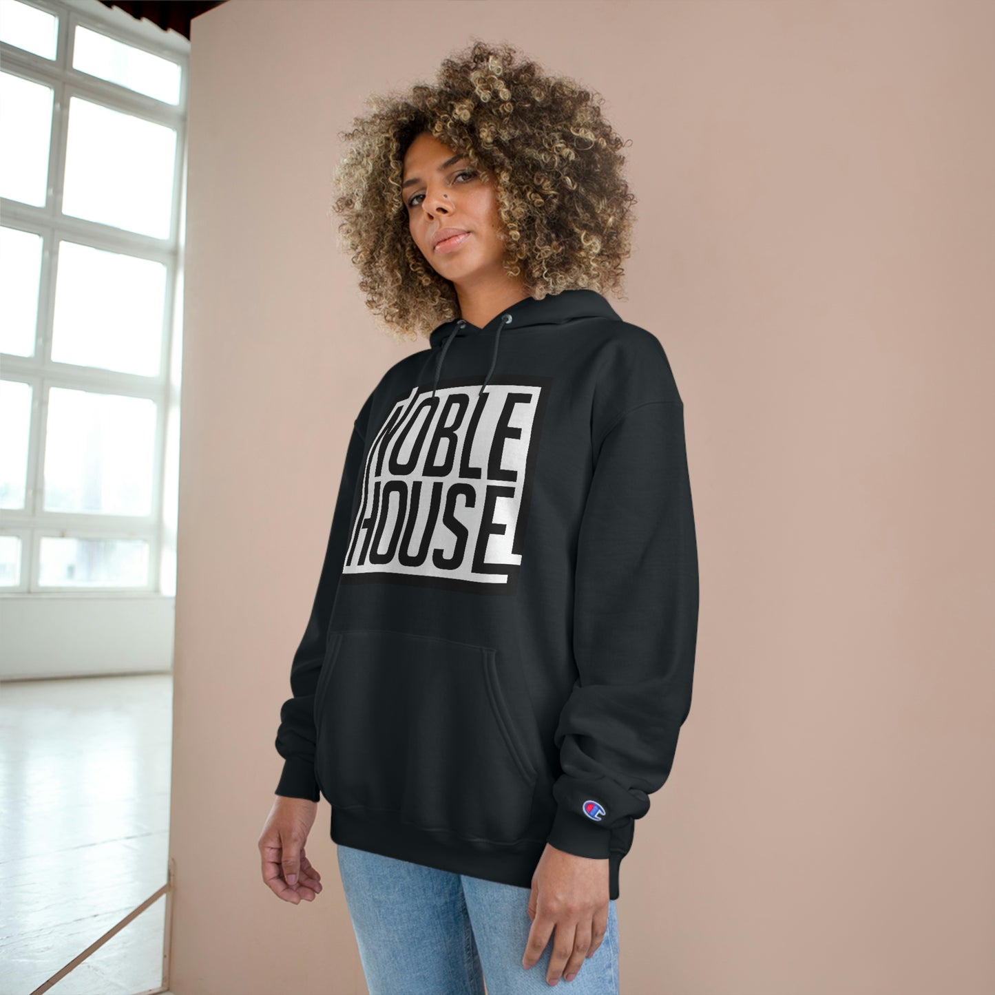 Noble House Logo Champion Hoodie